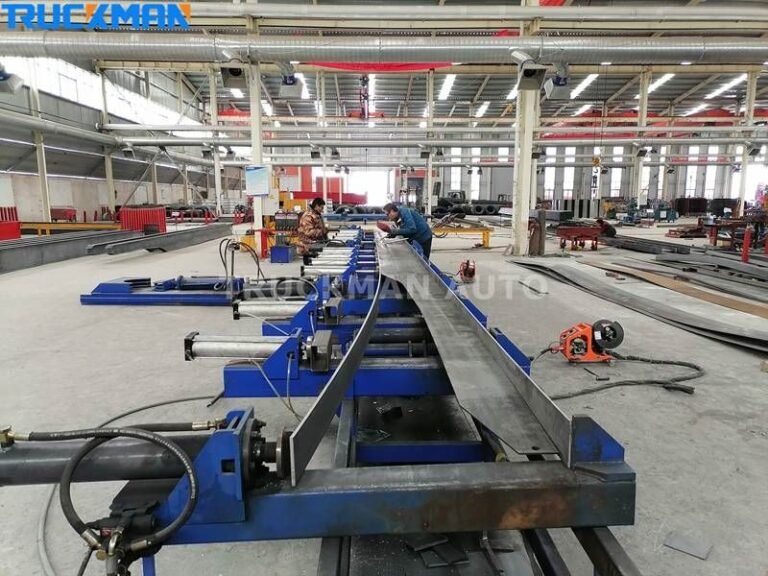 Bending And Straightening-Low-bed semi-trailer manufacturing link