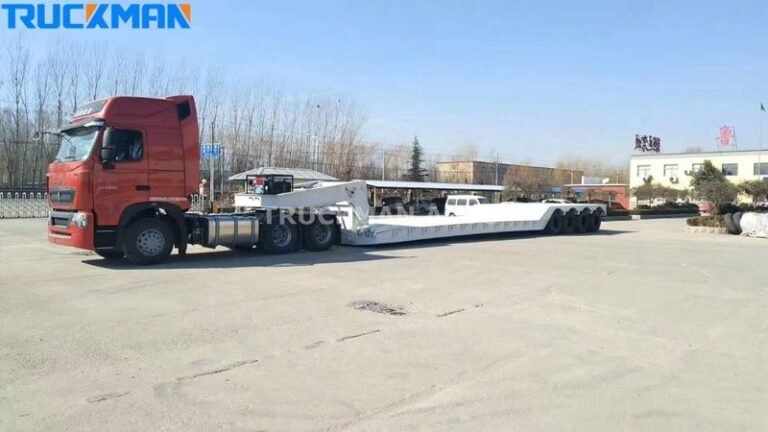 Fixed gooseneck low bed trailer