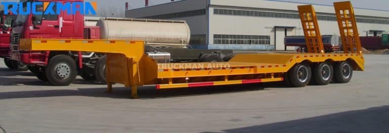Concave beam lowboy trailer
