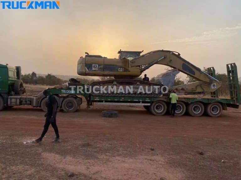Transporting Construction Equipment with a LowBoy Trailer