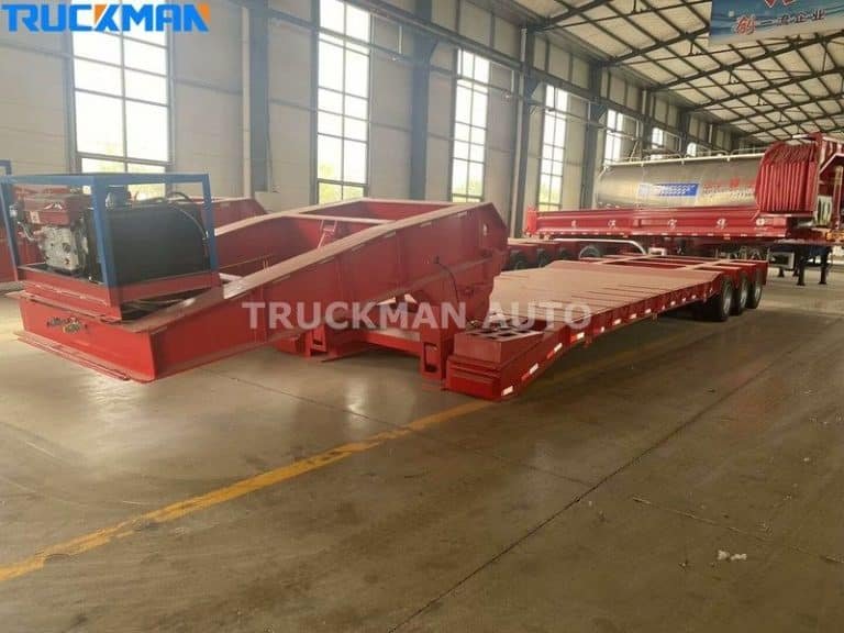 Excellent red low bed trailer suppliers TRUCKMAN