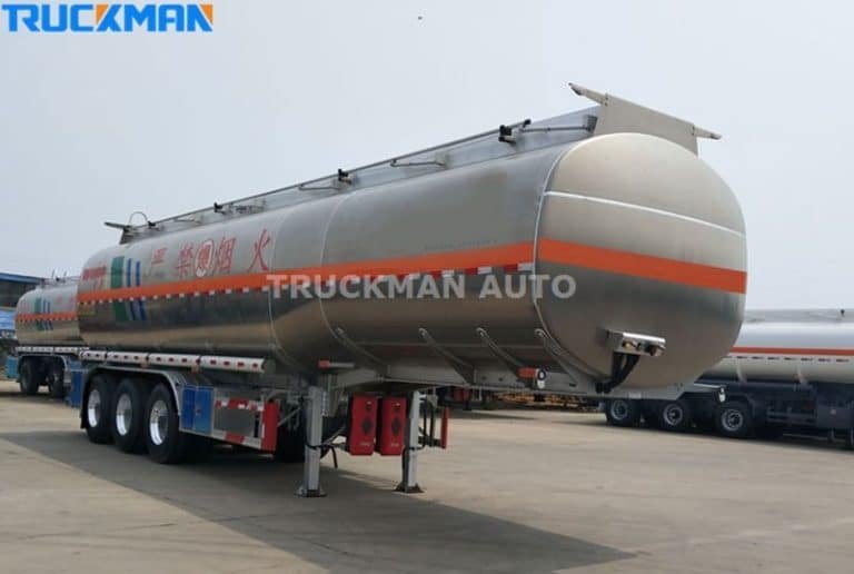Large capacity TRUCKMAN AUTO aluminum fuel tanker trailer