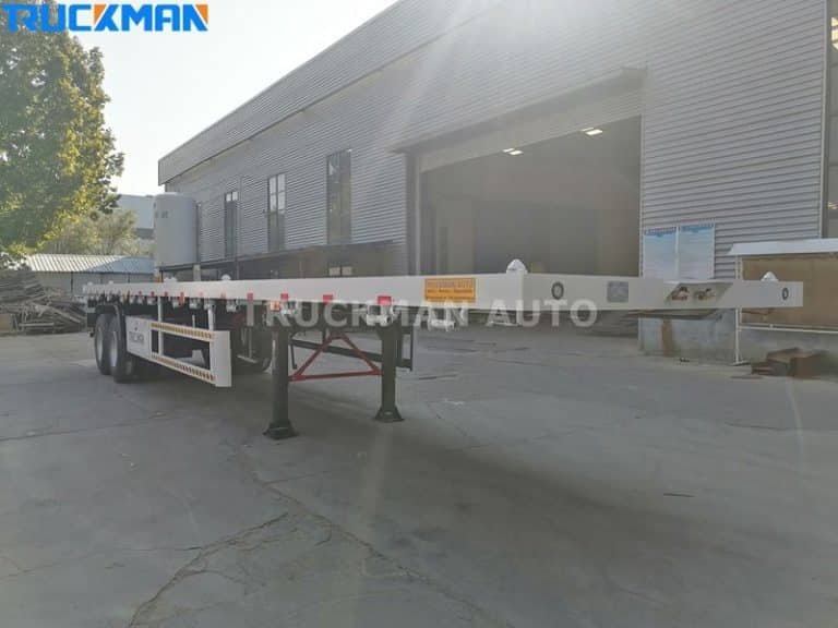 White container semi-trailer