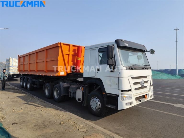Loading a Semi Dump Trailer