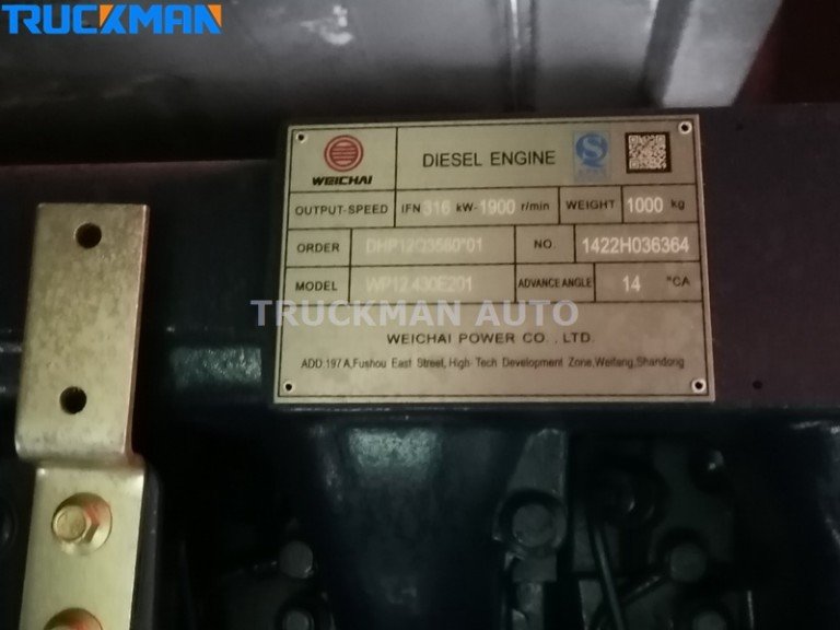 Motor para camión de carga de 50 toneladas SHACMAN F3000